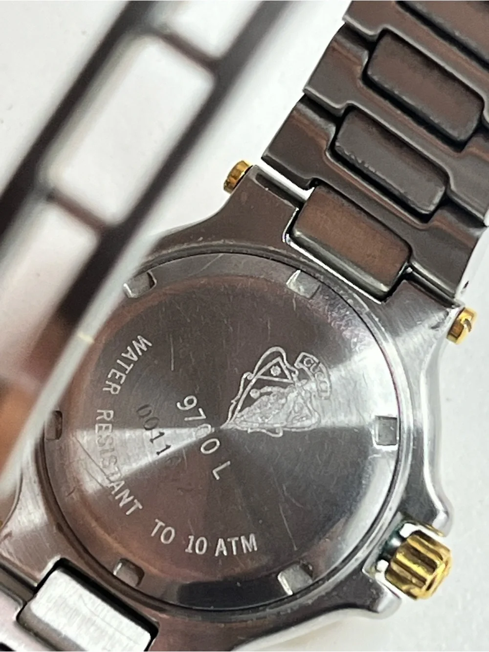 READ.. GUCCI 9700L sherry line enamel rotating bezel display picture 1